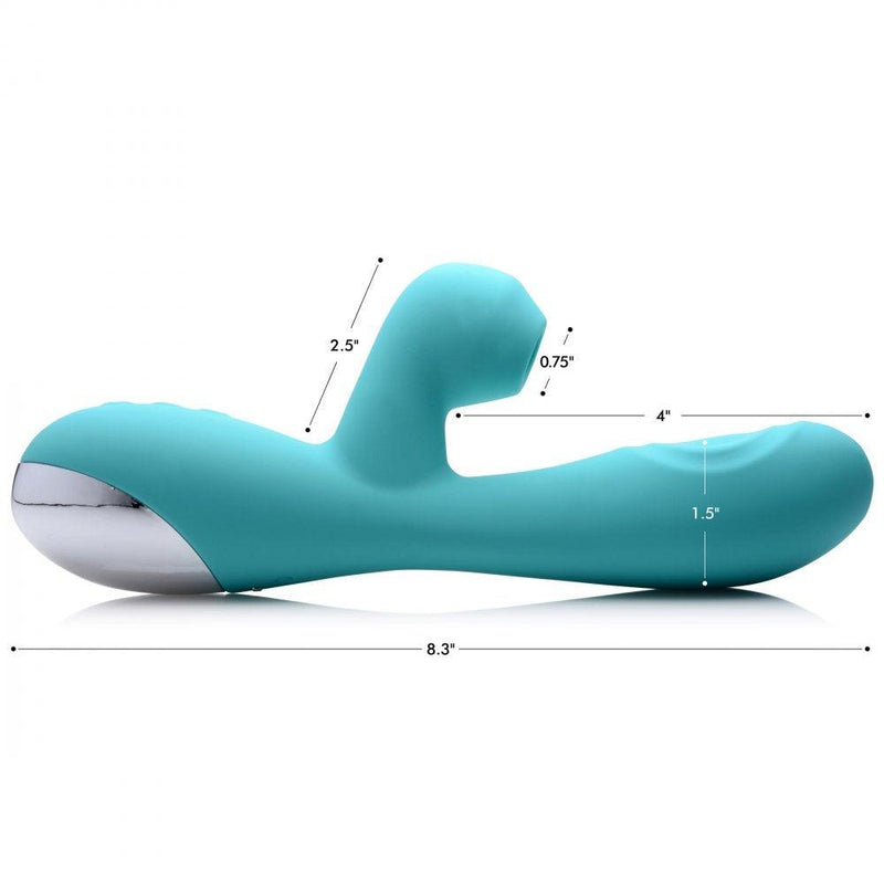 10X Silicone Suction and Pulsating Rabbit Vibrator - The Dildo Hub