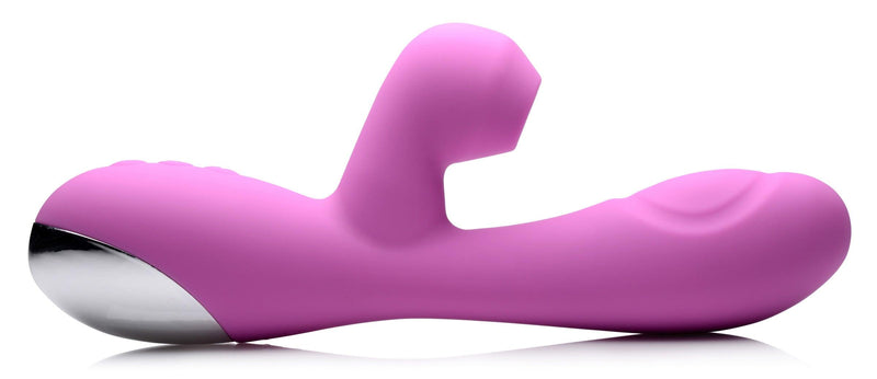 10X Silicone Suction Rabbit Vibrator - Pink - The Dildo Hub