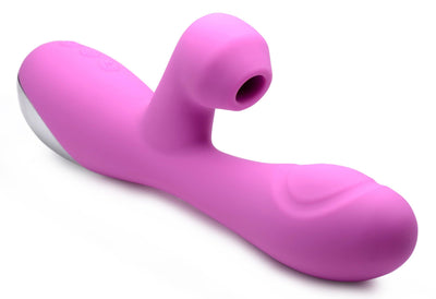 10X Silicone Suction Rabbit Vibrator - Pink - The Dildo Hub