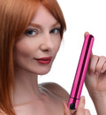 10X Slim Metallic Bullet Vibrator  - Pink