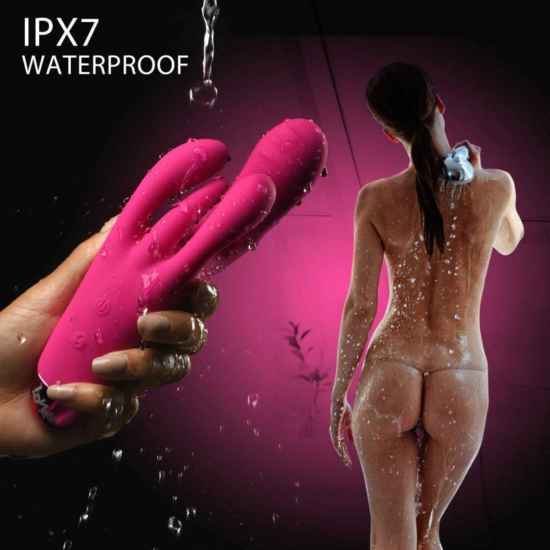 10X Triple Rabbit Silicone Vibrator - The Dildo Hub