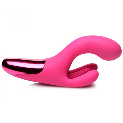 10X Triple Rabbit Silicone Vibrator - The Dildo Hub