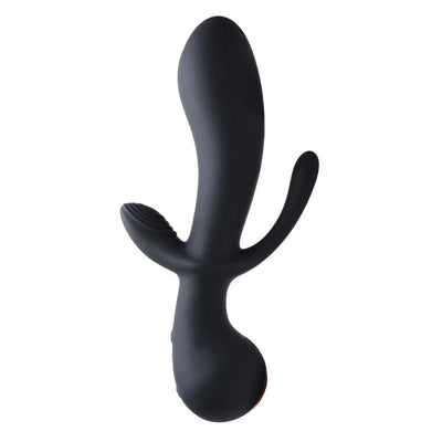 10X Triple Stim Silicone Vibrator - The Dildo Hub