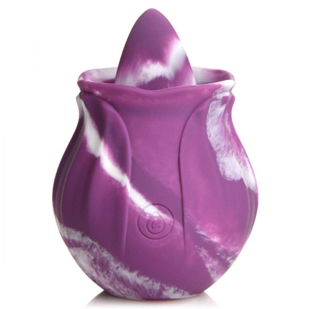 10X Twirl Silicone Licking Rose - The Dildo Hub