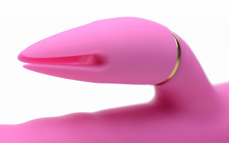 10X Versa-Thrust Vibrating and Thrusting Silicone Rabbit with 3 Attachments - The Dildo Hub