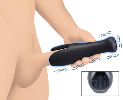 10X Vibrating Silicone Stroker - The Dildo Hub