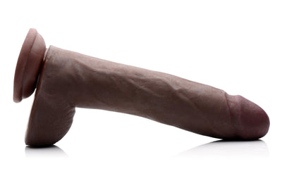 11.25 Inch Black Dong | Dual Layer Realistic Dildo - Huge Realistic Dildo - Large Realistic Dildo - The Dildo Hub