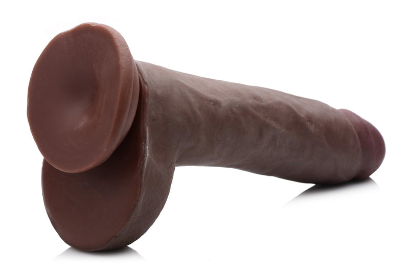 11.25 Inch Black Dong | Dual Layer Realistic Dildo - Huge Realistic Dildo - Large Realistic Dildo - The Dildo Hub