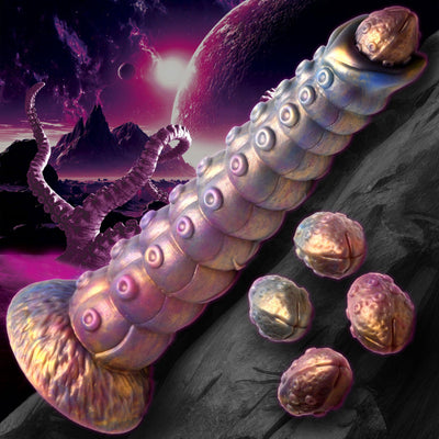 👽 11.6 Inch Invader | Alien Dildo - Ovipositor Dildo - Tentacle Dildo - The Dildo Hub