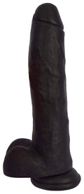 Black JOCK 11 Inch Realistic Dildo w/ Suction Cup & Balls