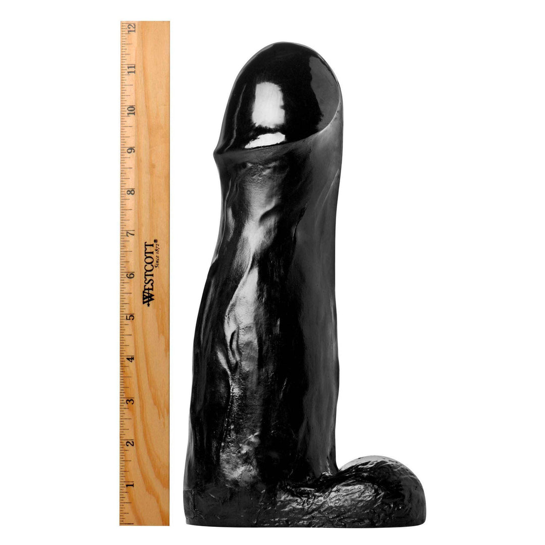11 Inch Black ManOlith | Large Realistic Dildo - Huge Realistic Dildo - Extreme Dildo - The Dildo Hub
