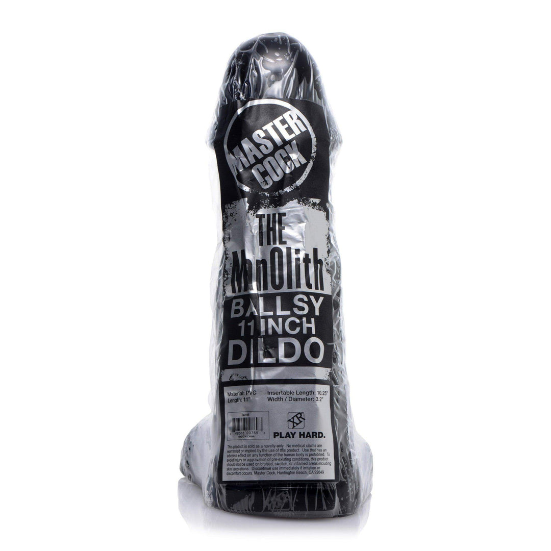11 Inch Black ManOlith | Large Realistic Dildo - Huge Realistic Dildo - Extreme Dildo - The Dildo Hub