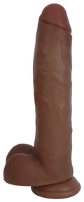 Brown Jock 11in Realistic Dildo w/ Suction Cup & Balls