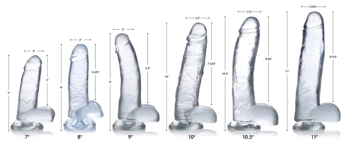 11 Inch Jock C-Thru | Realistic Dildo - Big Realistic Dildo - Large Realistic Dildo - The Dildo Hub