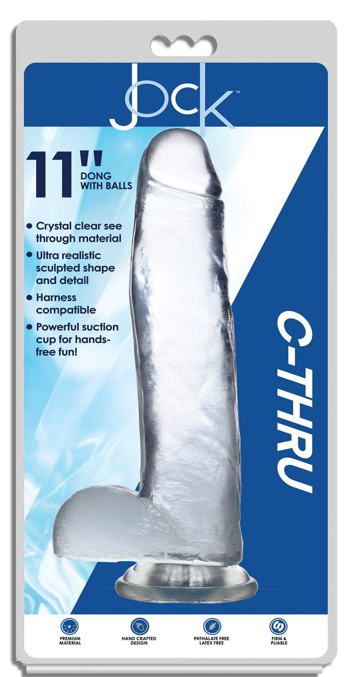 11 Inch Jock C-Thru | Realistic Dildo - Big Realistic Dildo - Large Realistic Dildo - The Dildo Hub