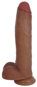 Medium JOCK 11 Inch Realistic Dildo w/ Suction Cup & Balls