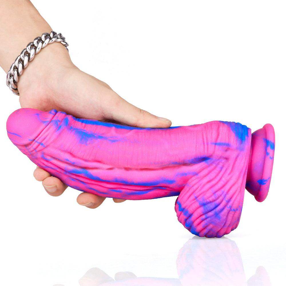✨ 11 Inch Party Dong Glittered Silicone Dildo - The Dildo Hub