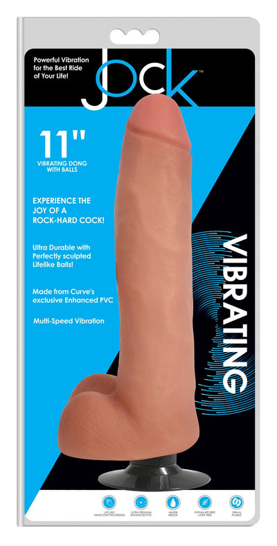 11 Inch Vibrating Jock | Large Vibrating Dildos - Huge Vibrating Dildos - Extreme Dildo - The Dildo Hub