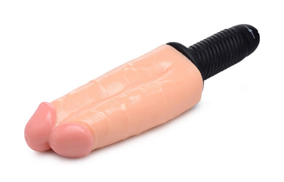 12.5 Inch Double Decker | 13X Large Vibrating Dildo - Thrusting Dildo - Huge Vibrating Dildo - The Dildo Hub