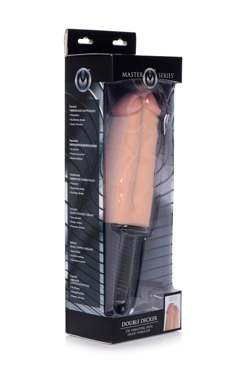 12.5 Inch Double Decker | 13X Large Vibrating Dildo - Thrusting Dildo - Huge Vibrating Dildo - The Dildo Hub