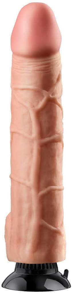 12 Inch Deluxe | Vibrating Dildo - Huge Realistic Dildo - Extreme Dildo - Extra Large Dildo - The Dildo Hub