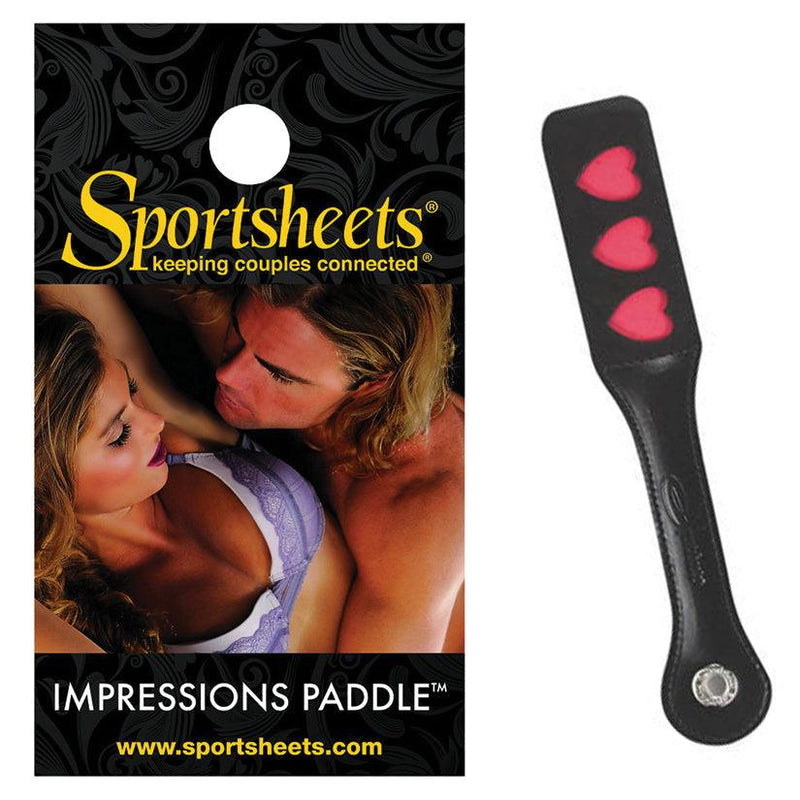 12 Inch Leather Spanking Paddle - Heart | BDSM Accessories - The Dildo Hub