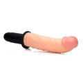 The Curved Dicktator 13 Mode Vibrating Giant Dildo Thruster w/ Handle