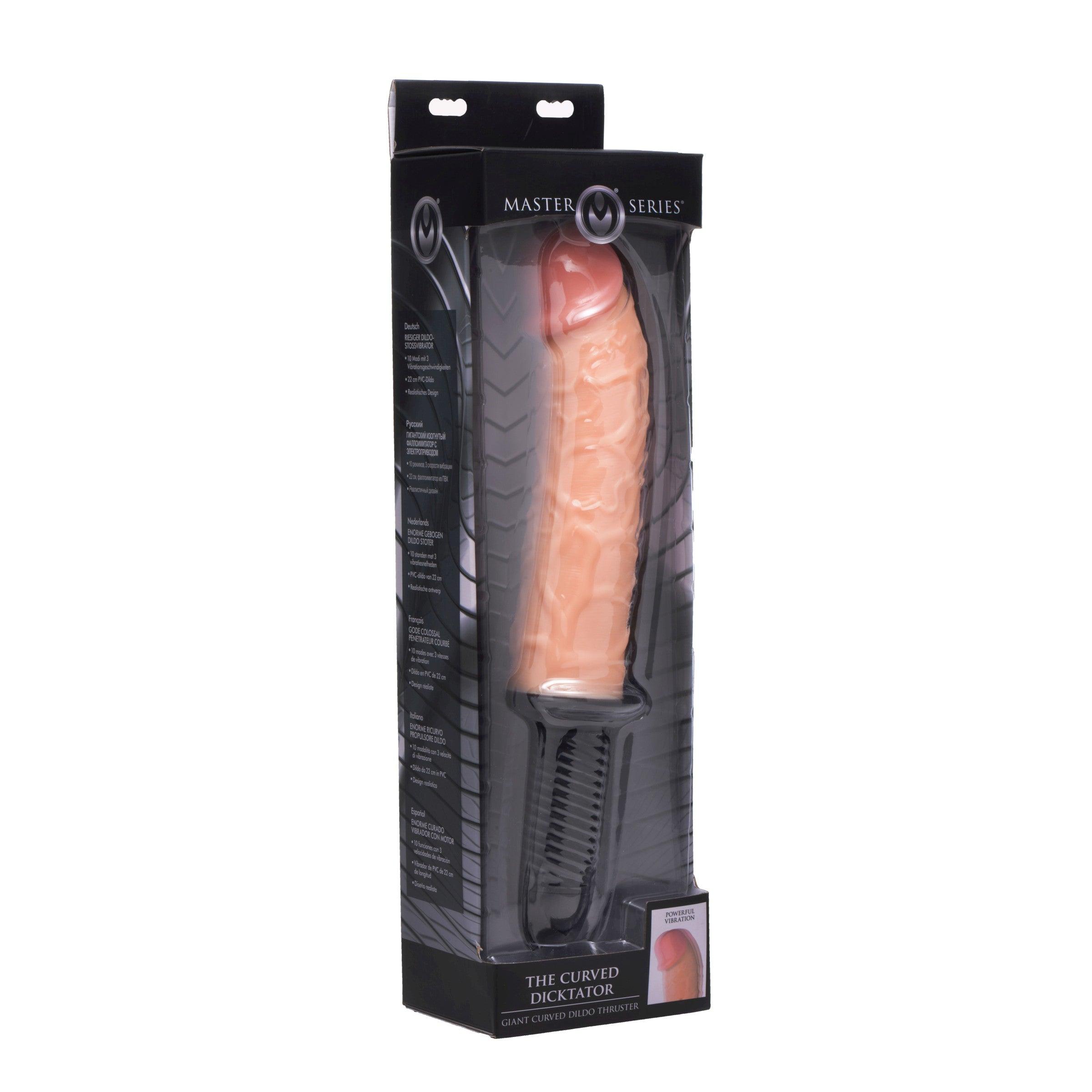 13.5 Inch Flesh Dicktator | 13 Mode Vibrating Dildo - Thrusting Dildo -  Large Vibrating Dildo