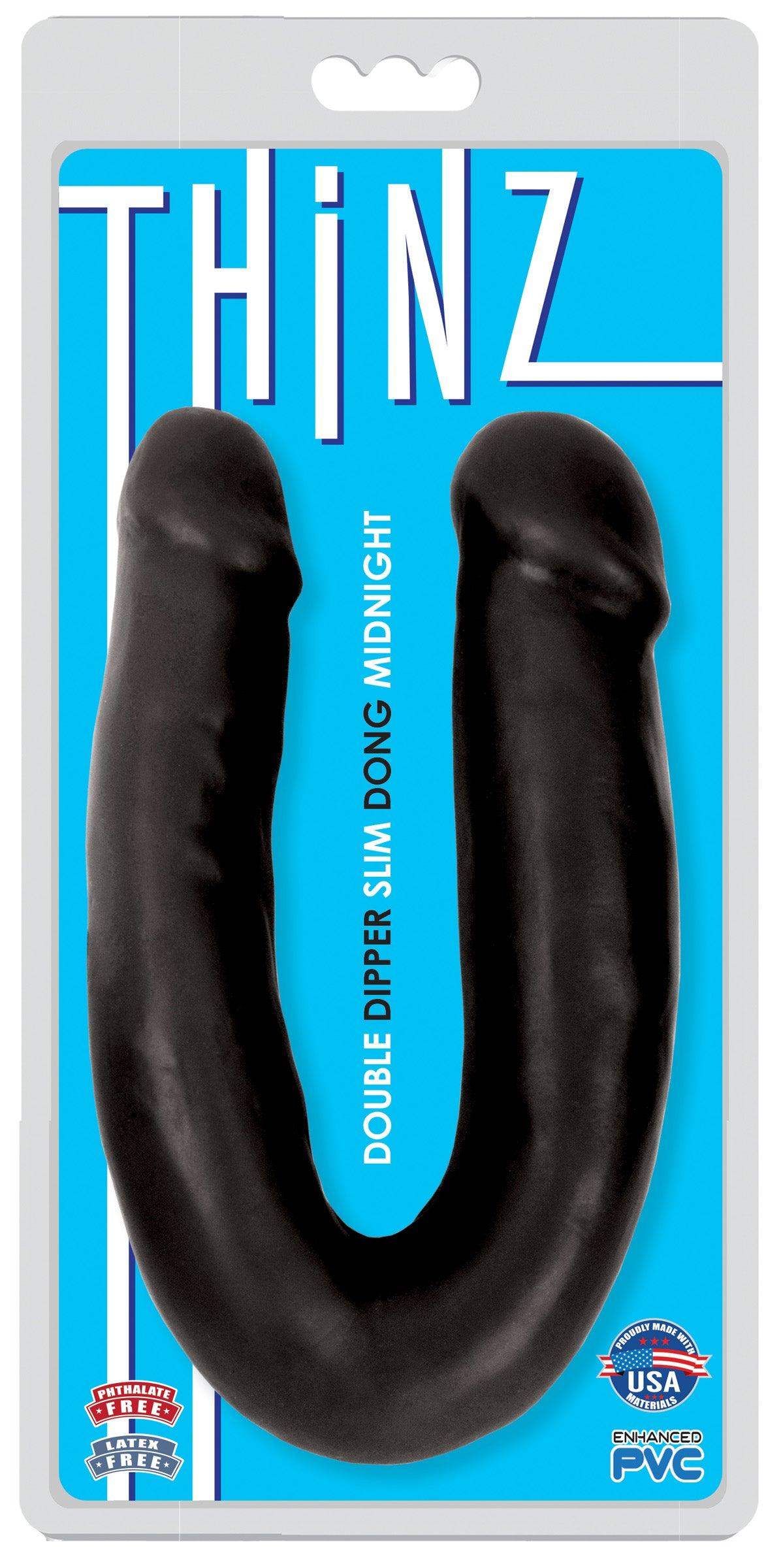 13 Inch Black Dipper | Double-Ended Dildo - Double-Headed Dildo - Double Dildo - The Dildo Hub