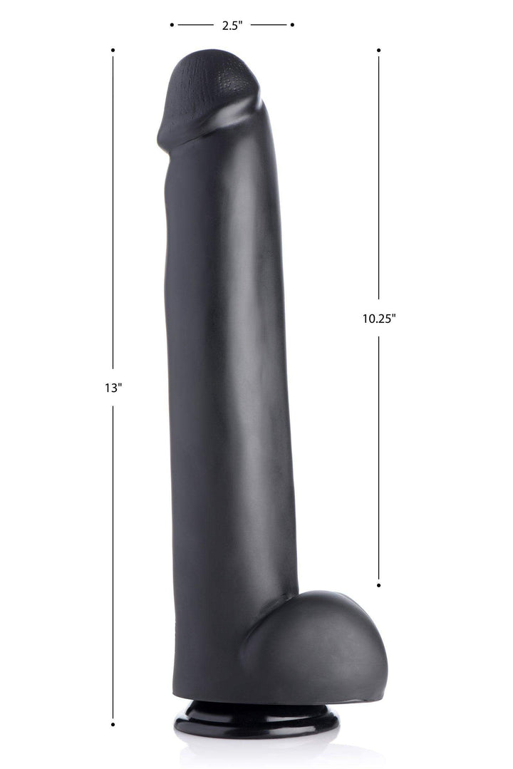 13 Inch Black Master | Large Realistic Dildo - Huge Realistic Dildo - Big Realistic Dildo - The Dildo Hub