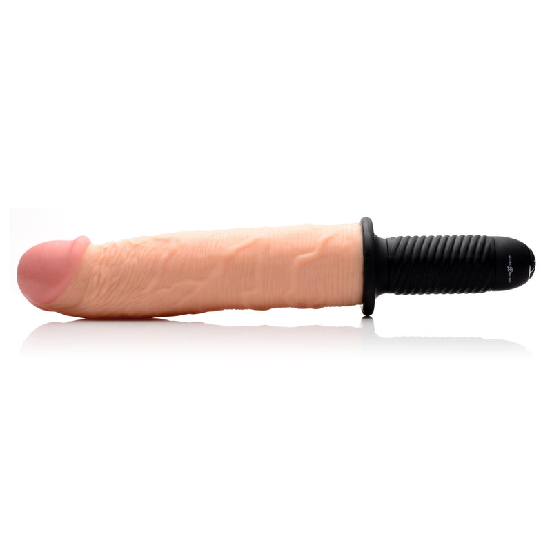 14.5 Inch Flesh Violator | 13-Mode Large Vibrating Dildo - Thrusting Dildo - The Dildo Hub