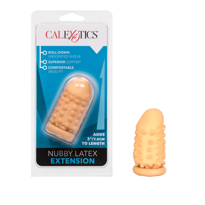 3 Inch Latex Penis Extension - Nubby - Ivory | CalExotics  from CalExotics