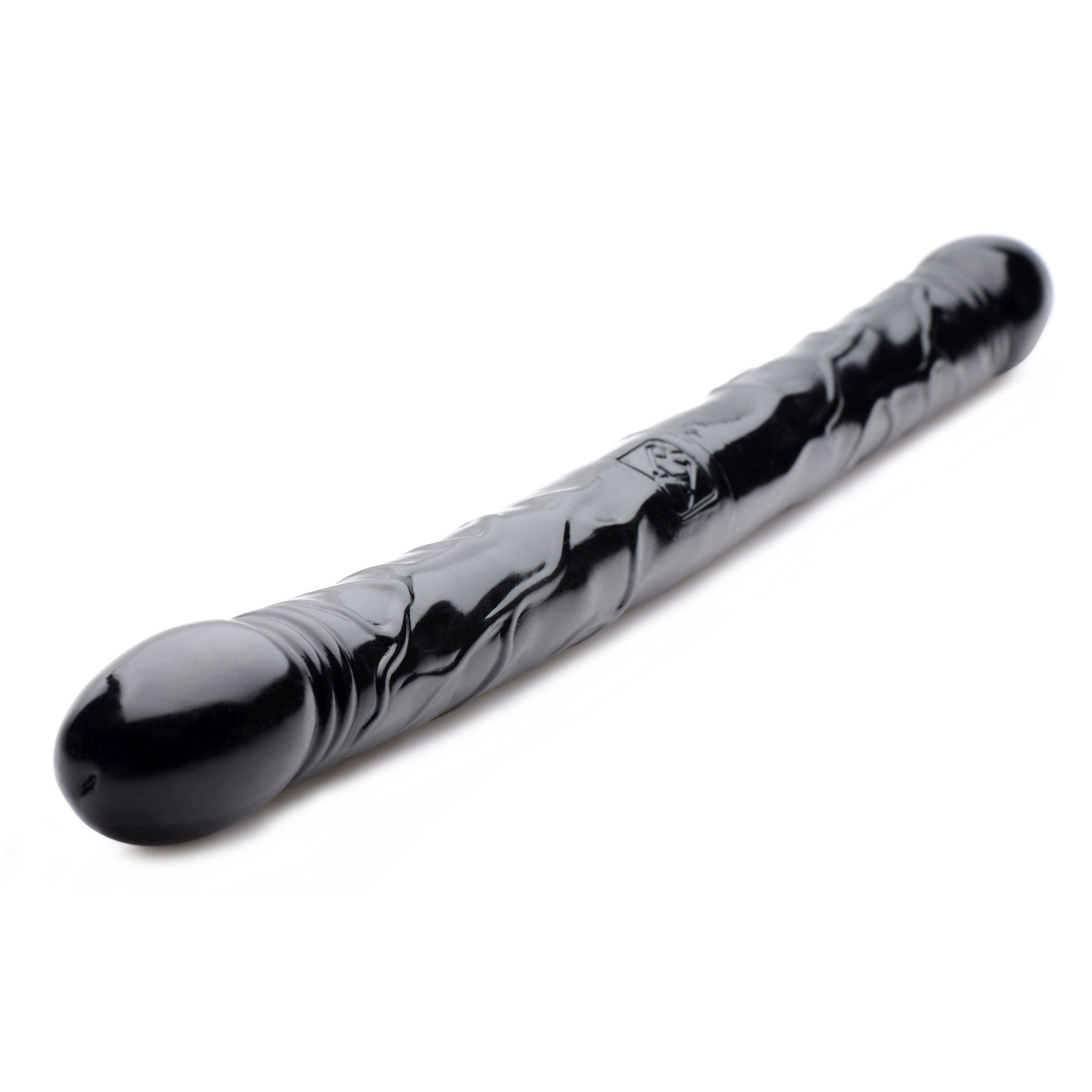 17.5 Inch Black Dong | Double Dildo - Double-Ended Dildo - Double-Head