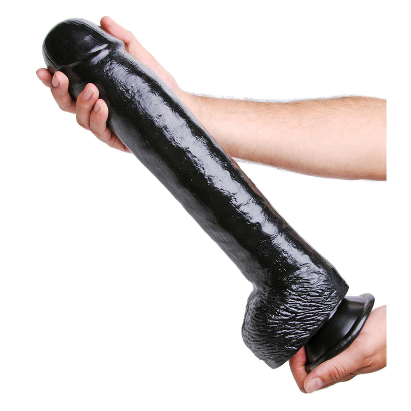 17 Inch Black Destroyer | Large Realistic Dildo - Huge Realistic Dildo - Extreme Dildo - The Dildo Hub