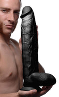 Black Raging Rhino 17 Inch Veiny Realistic Dildo w/ Suction Cup & Balls