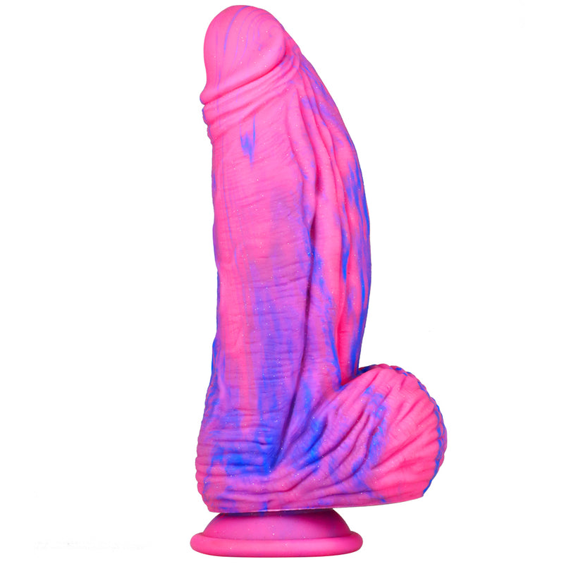 Party Dick Cotton Candy Realistic Dildo - 11 Inch Sex Toys from thedildohub.com