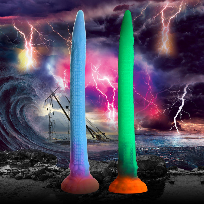 18.25 Inch Makara | Fantasy Dildo - Tentacle Dildo - Glowing Dildo - The Dildo Hub