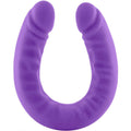 Ruse Silicone 18 Inch Double-Headed Purple Dildo