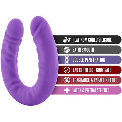 18 Inch Purple Double Dong | Extra Large Dildo - Huge Double Dildo - Double-Headed Dildo - The Dildo Hub