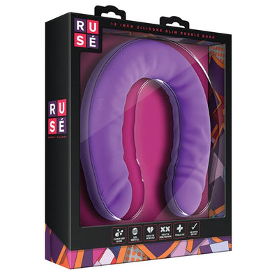 18 Inch Purple Double Dong | Extra Large Dildo - Huge Double Dildo - Double-Headed Dildo - The Dildo Hub