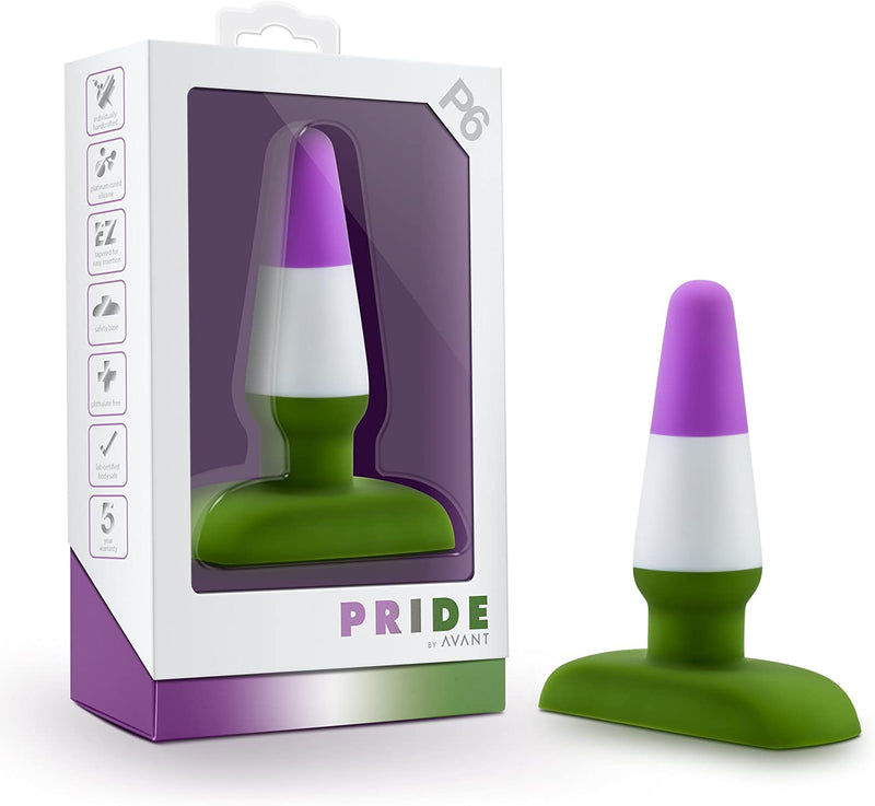 Avant Pride P6 Beyond Silicone Butt Plug - 4.25 Inches | Blush  from thedildohub.com