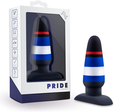 Avant Pride P4 Power Play Silicone Butt Plug - 4.75 Inches | Blush  from thedildohub.com