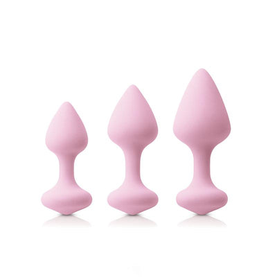 INYA Triple Kiss Anal Plug Trainer Kit-Pink  from thedildohub.com
