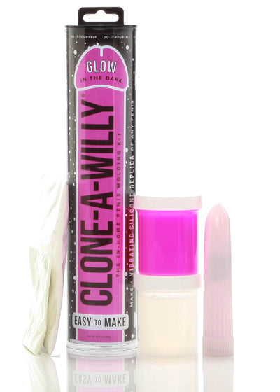 Clone-A-Willy Glow In The Dark Vibe Kit - Pink  from thedildohub.com
