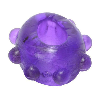 2 Gummy Cock Rings- Purple - The Dildo Hub