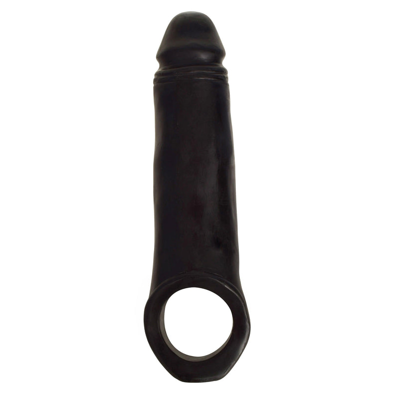 2 Inch Penis Enhancer with Ball Strap - Black - The Dildo Hub