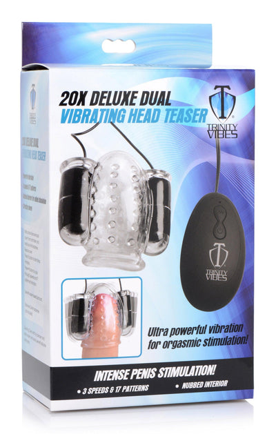 20X Deluxe Dual Vibrating Head Teaser - The Dildo Hub