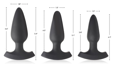 28X Laser Heart Silicone Anal Plug with Remote – Medium | Booty Sparks - The Dildo Hub