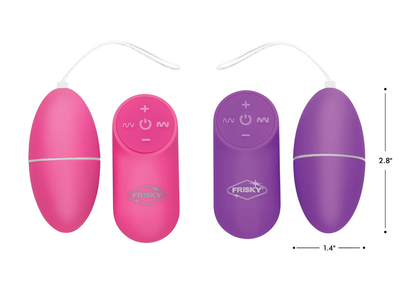 28X Scrambler Vibrating Egg with Remote Control - Pink - The Dildo Hub