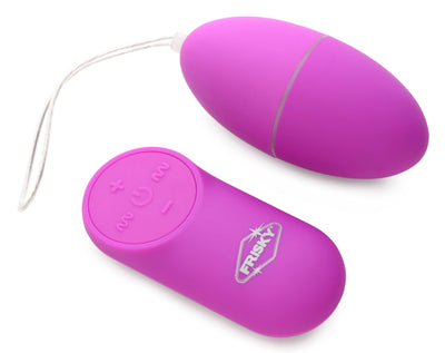 28X Scrambler Vibrating Egg with Remote Control - Purple - The Dildo Hub